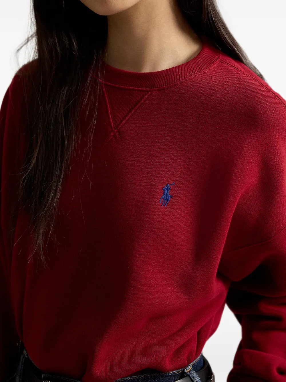 Polo Ralph Lauren Sweater met geborduurd logo Rood
