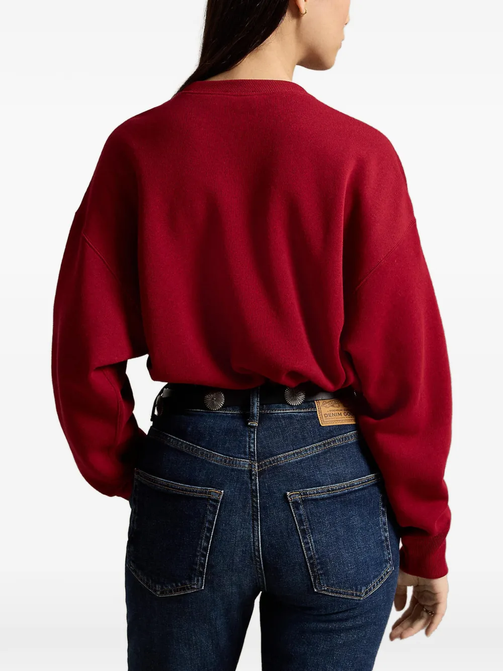 Polo Ralph Lauren Sweater met geborduurd logo Rood