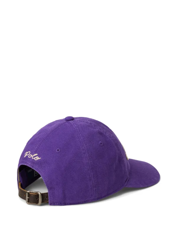 Polo Ralph Lauren The Ralph-logo Twill Ball Cap | Purple | FARFETCH