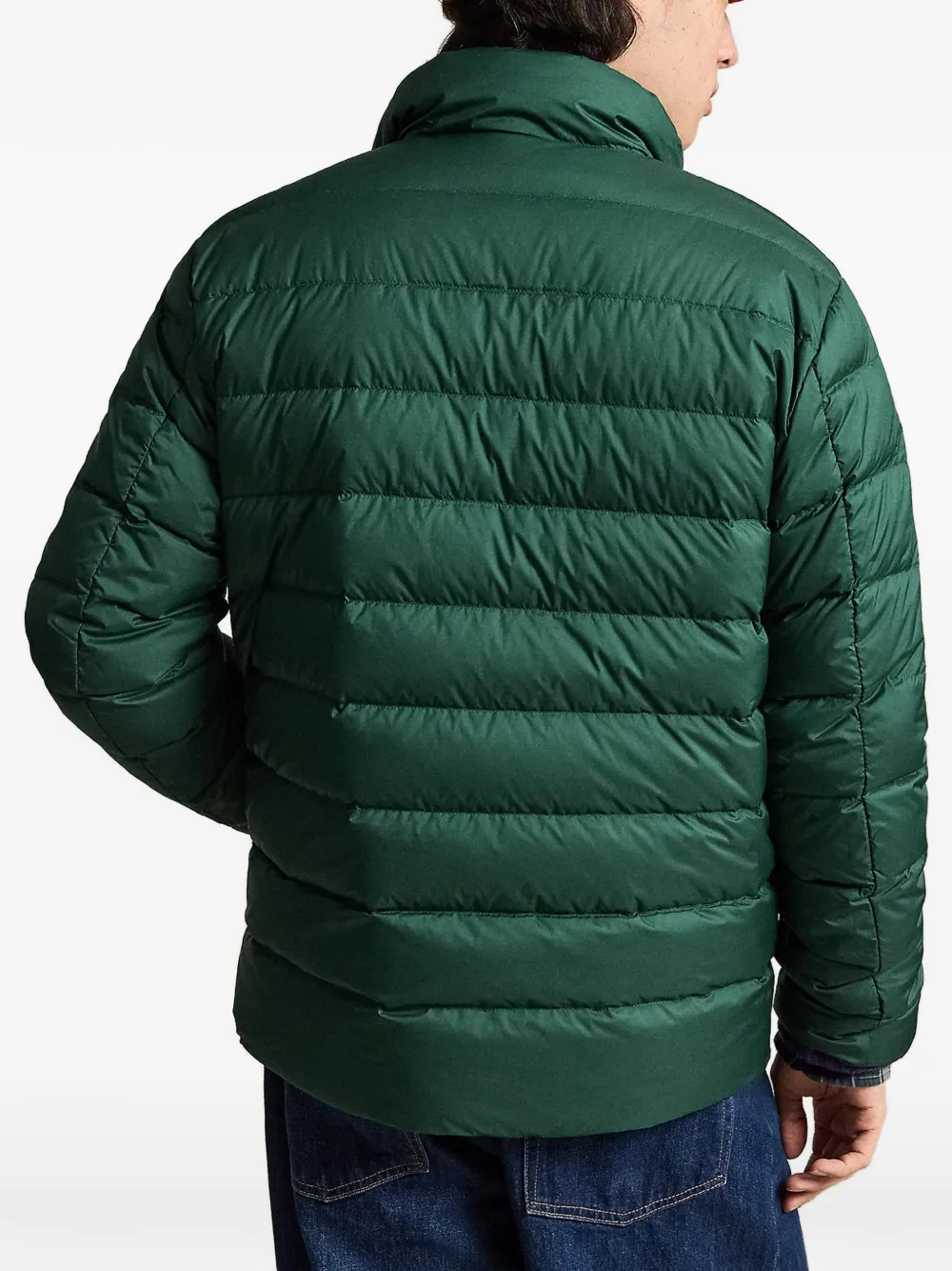Polo Ralph Lauren Gewatteerd jack met geborduurd logo Groen