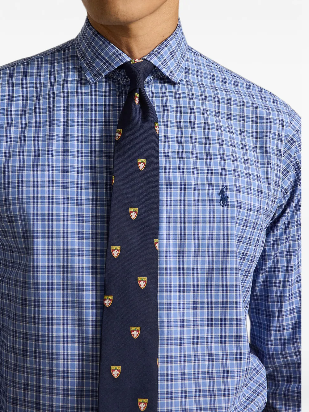 Polo Ralph Lauren Geruit popeline overhemd Blauw