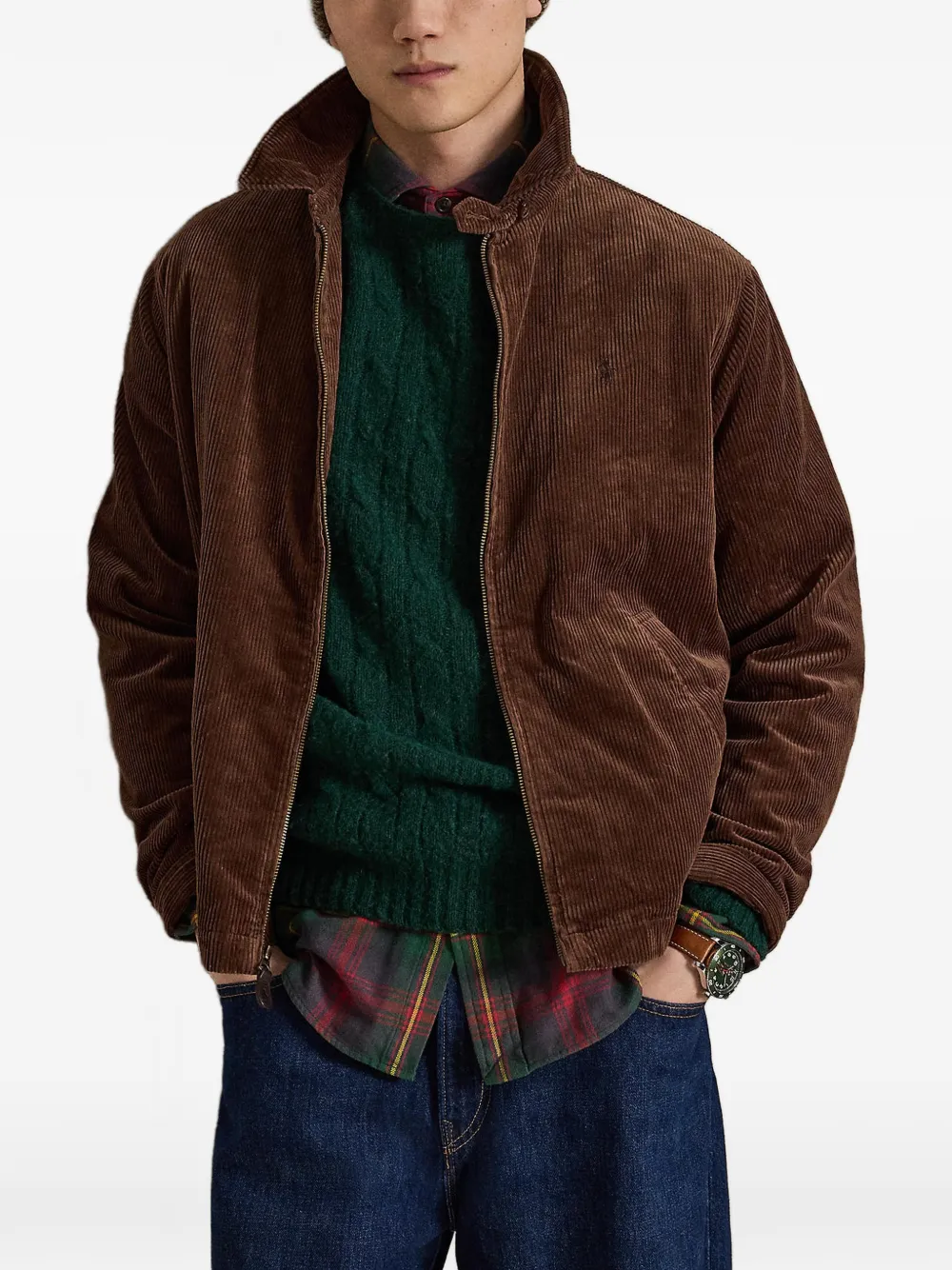Polo Ralph Lauren The Wynton ribfluwelen jack Bruin