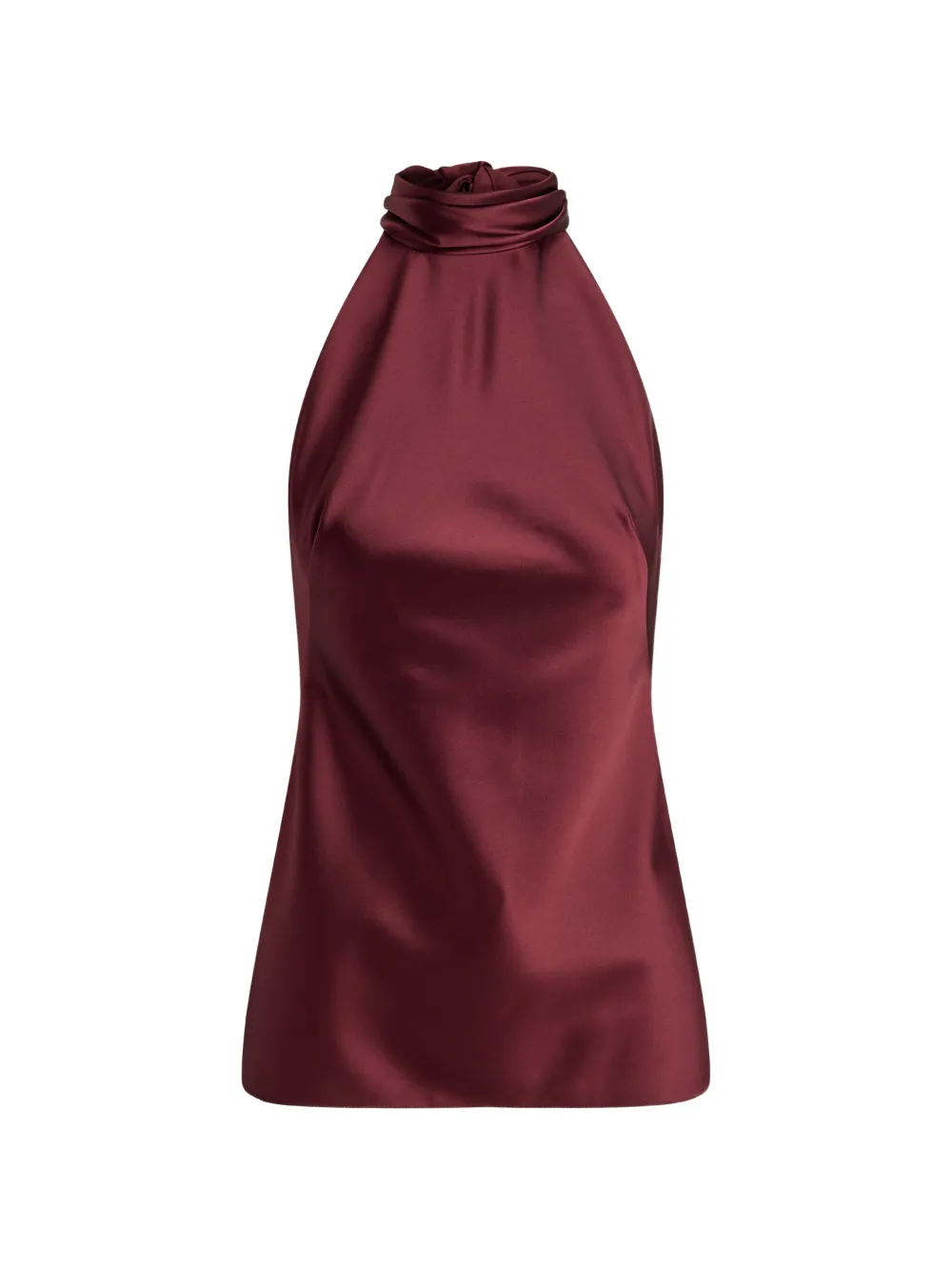 Polo Ralph Lauren chilton stretch silk charmeuse top - Rosso