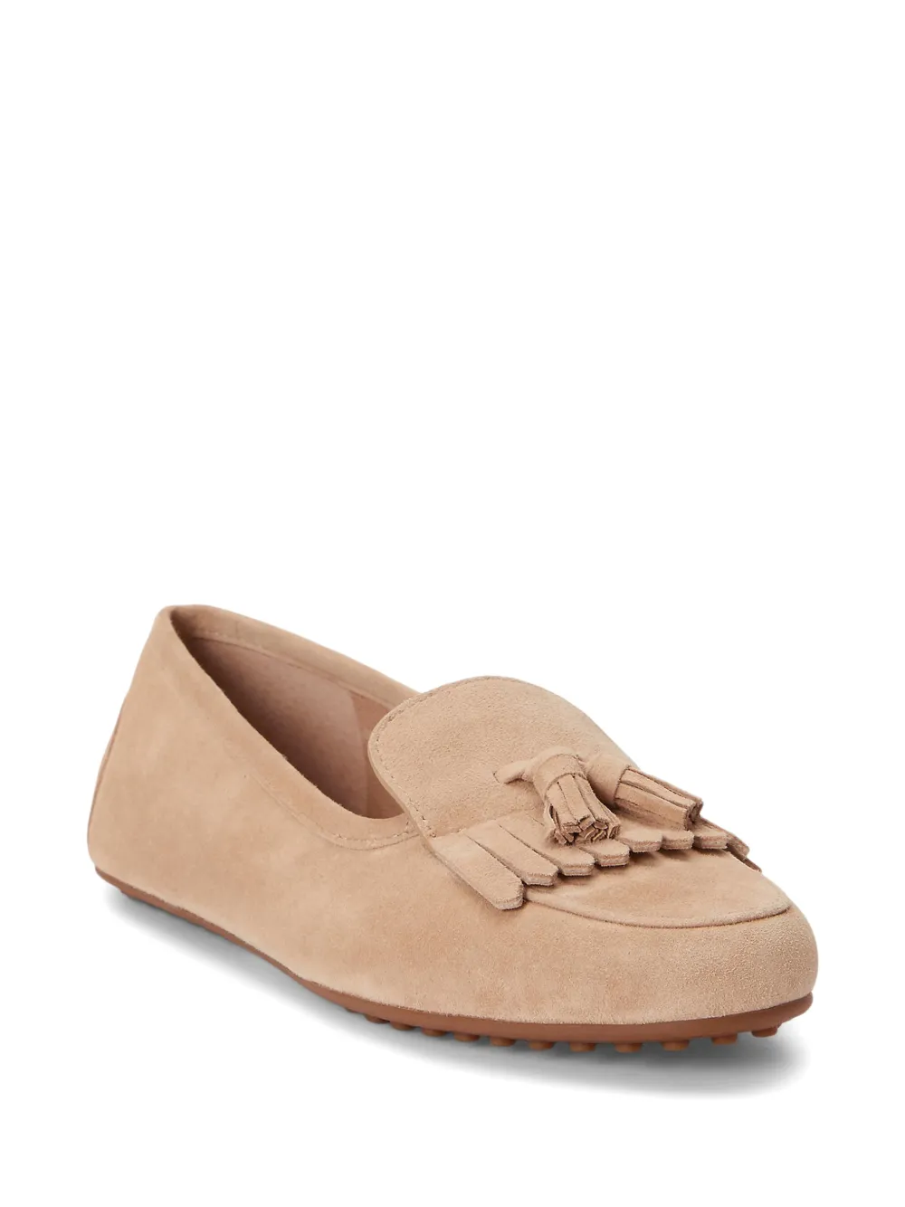 Lauren Ralph Lauren Tayte loafers met kwastje en franje Beige