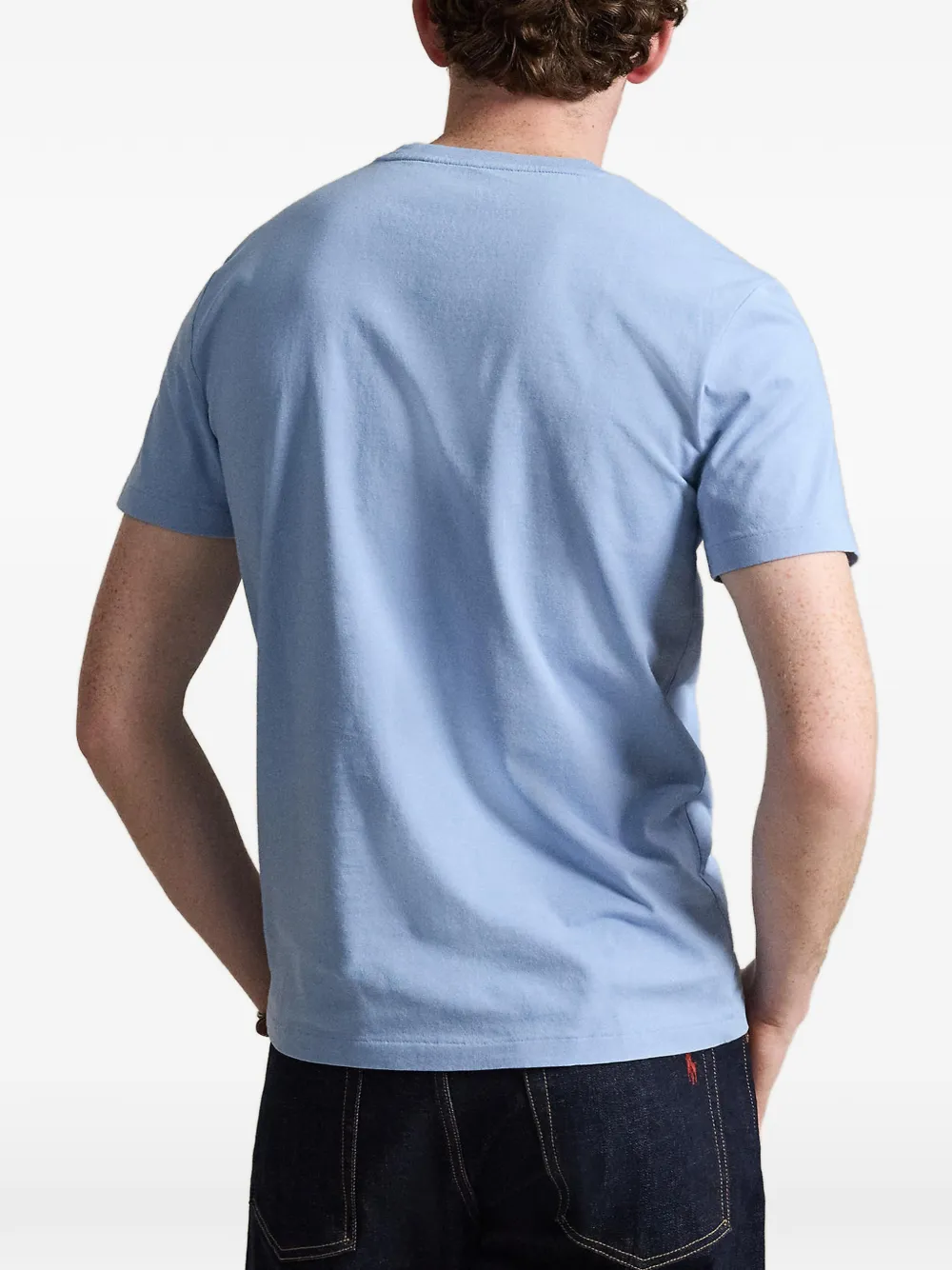 Polo Ralph Lauren Jersey T-shirt met ronde hals Blauw