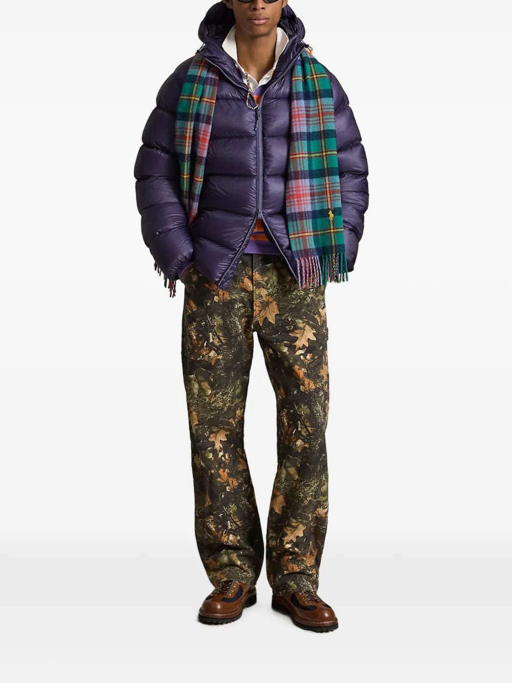 Polo Ralph Lauren Polo Dungaree Fit broek met bosprint Groen