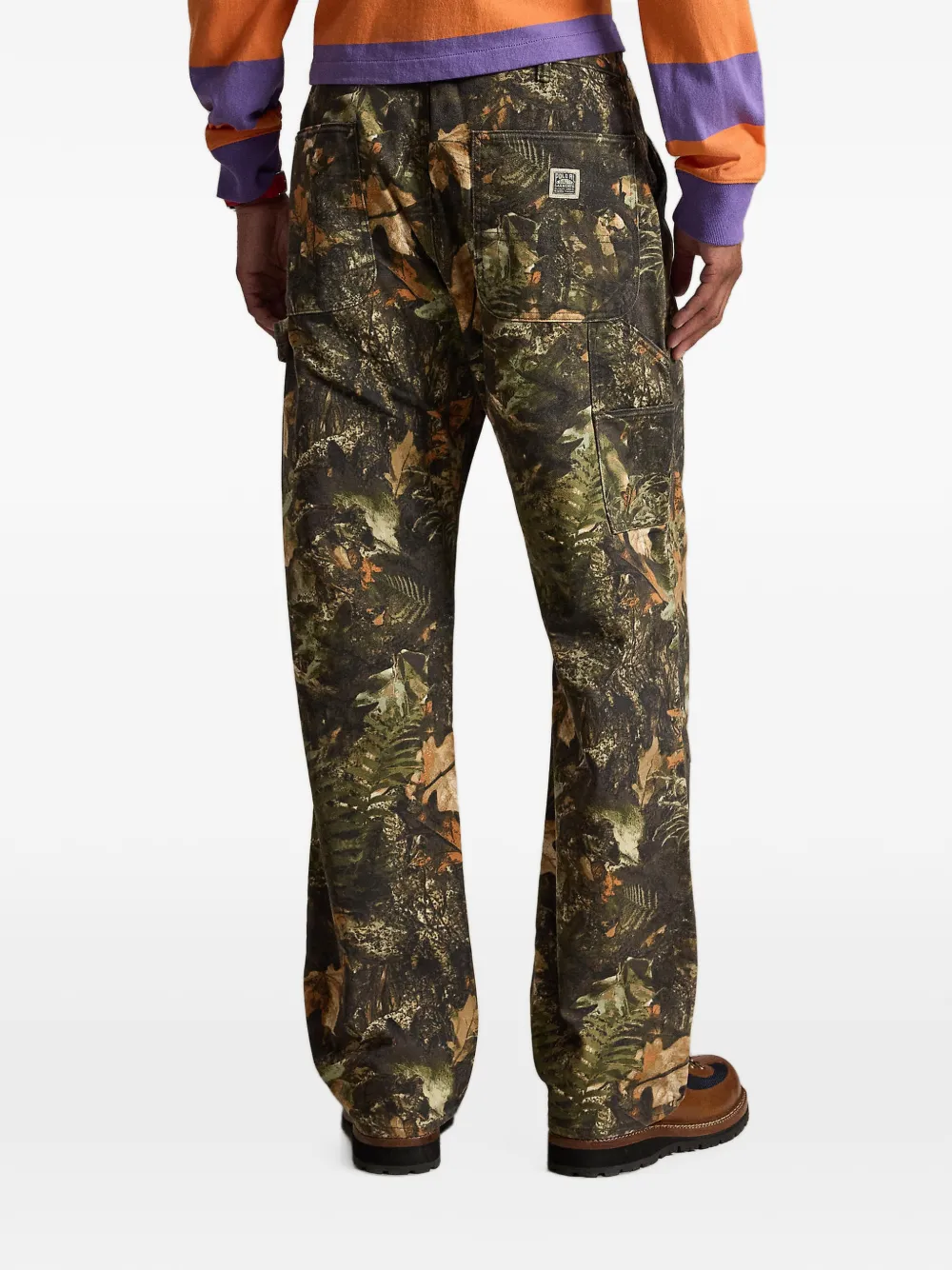 Polo Ralph Lauren Polo Dungaree Fit broek met bosprint Groen