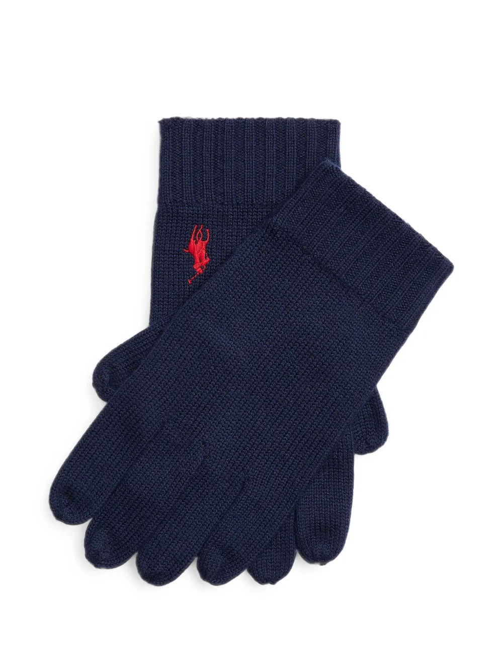 Polo Ralph Lauren logo-embroidered gloves - Blu