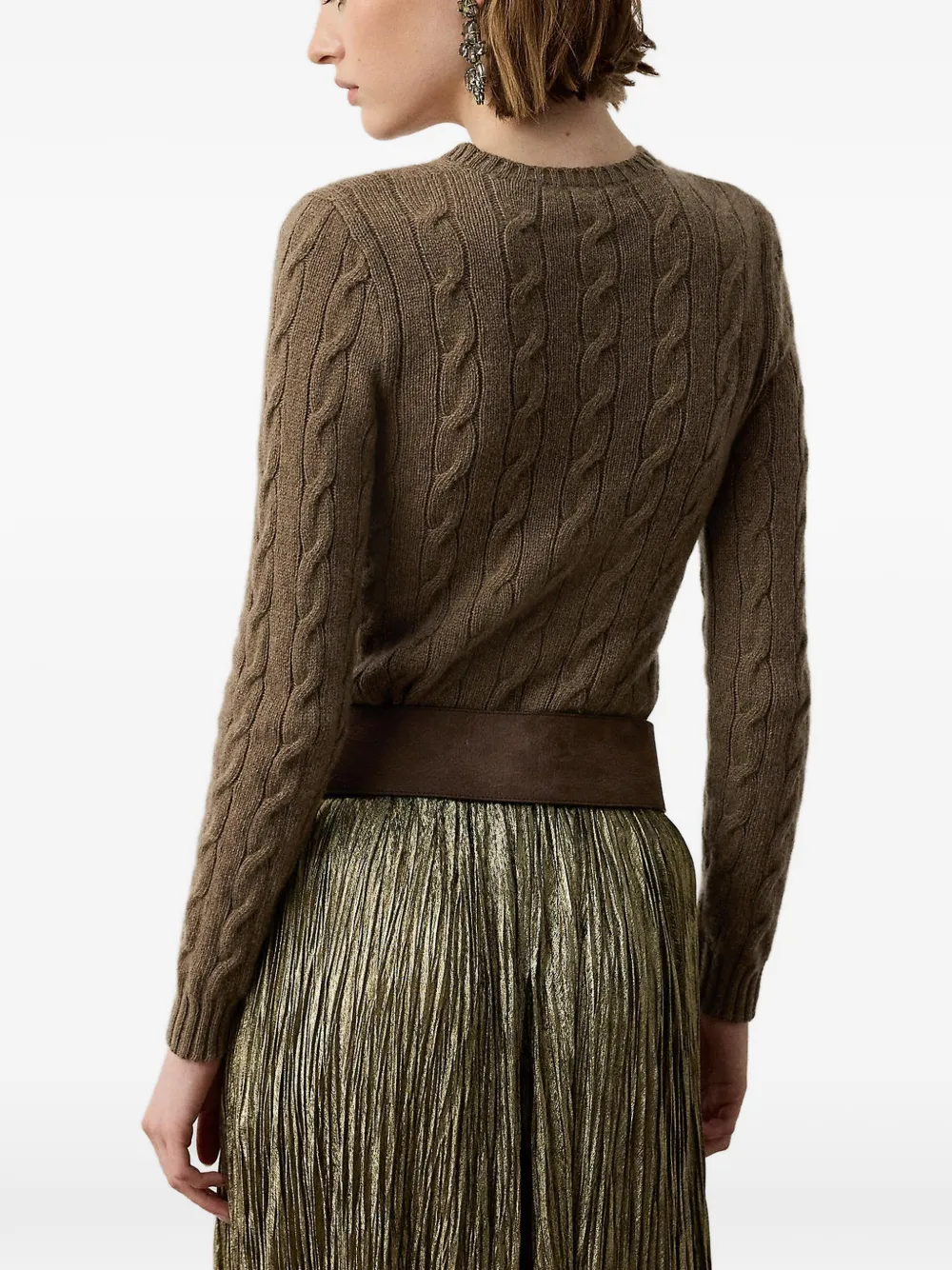 Ralph Lauren Collection Kasjmier sweater Bruin