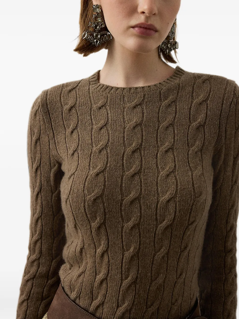 Ralph Lauren Collection Kasjmier sweater Bruin