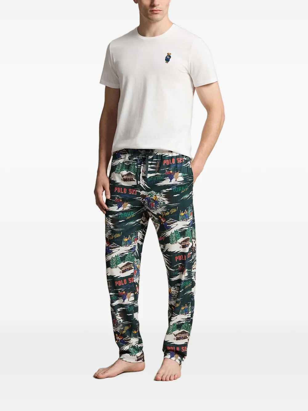 Polo Ralph Lauren T-shirt met teddybeerprint Wit