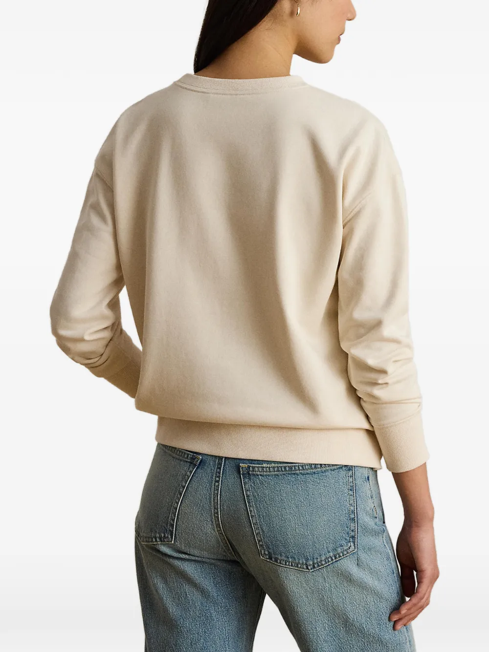 Lauren Ralph Lauren Trui met geborduurd logo Beige