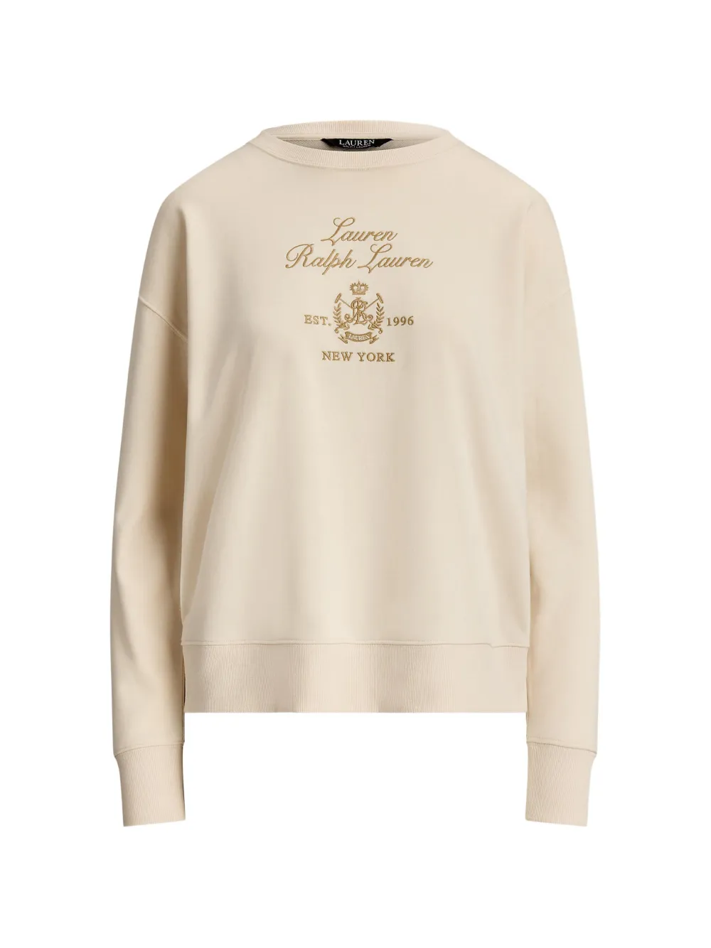 Lauren Ralph Lauren logo-embroidered sweater - Nude