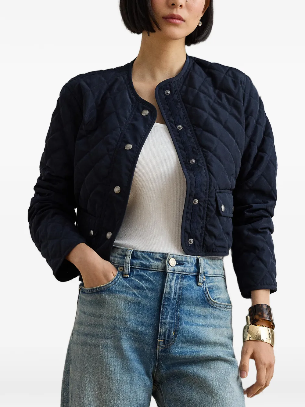 Lauren Ralph Lauren Gewatteerd jack Blauw