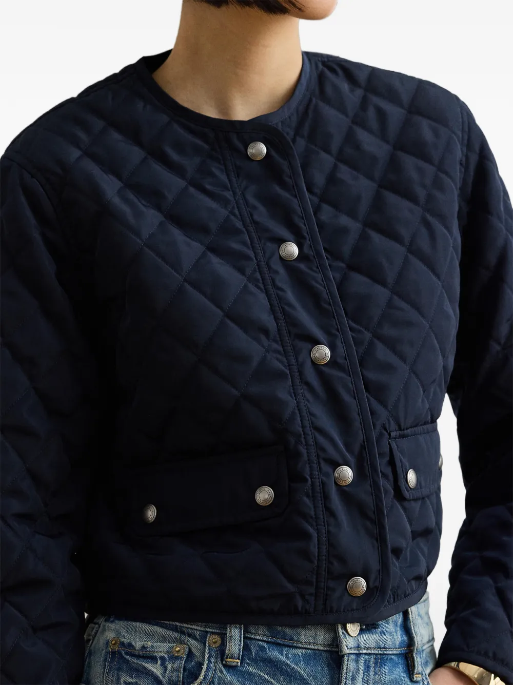 Lauren Ralph Lauren Gewatteerd jack Blauw