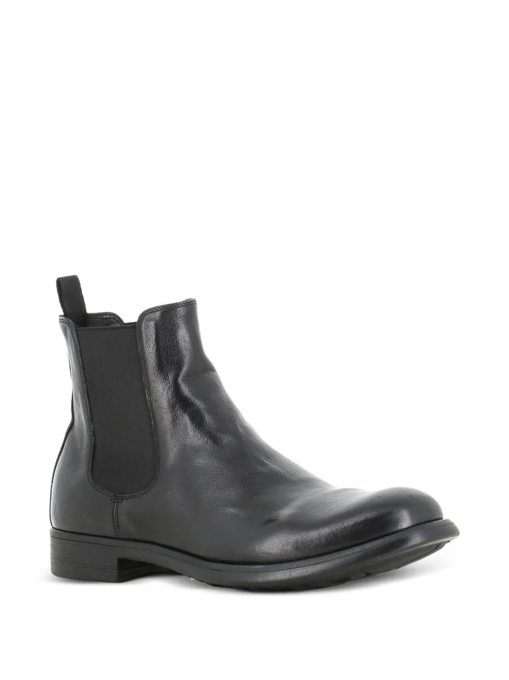 Officine Creative Chronicle elasticated-side leather boots Zwart