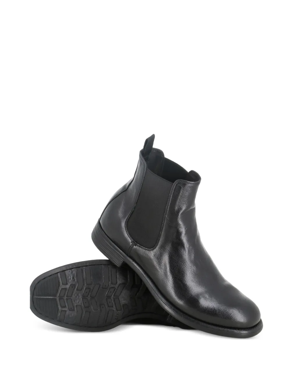 Officine Creative Chronicle elasticated-side leather boots Zwart