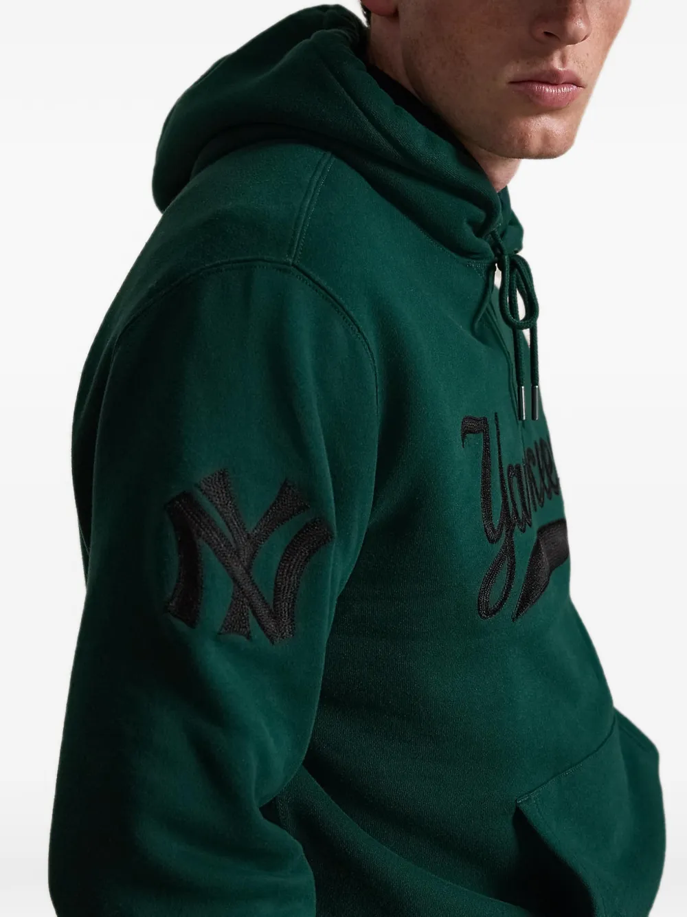 Polo Ralph Lauren x MLB New York Yankees hoodie met geborduurd logo Groen