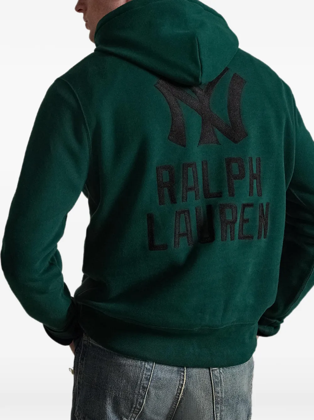 Polo Ralph Lauren x MLB New York Yankees hoodie met geborduurd logo Groen