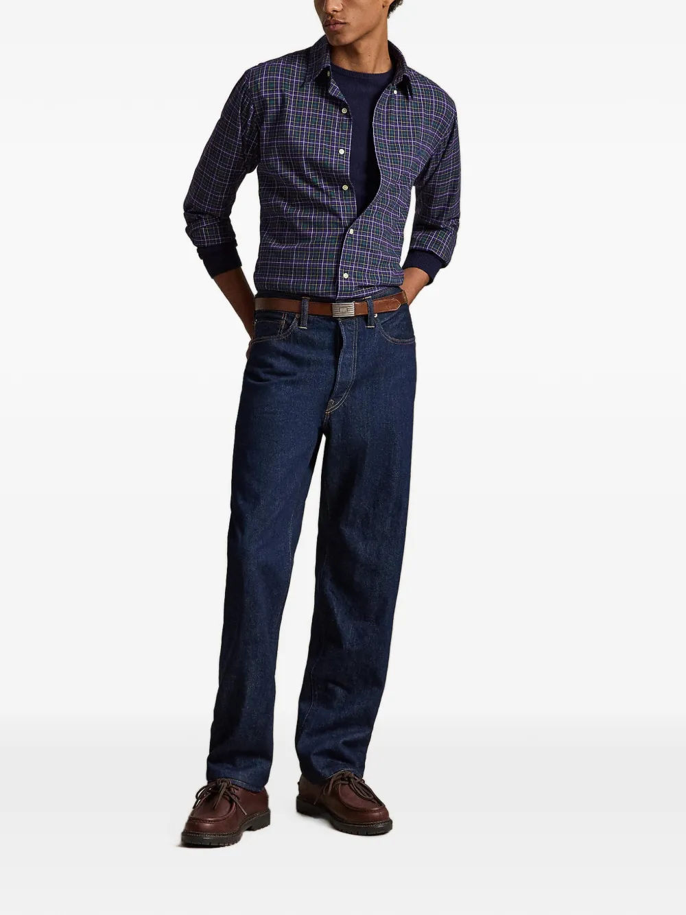 Polo Ralph Lauren Button-down overhemd met tartan ruit Paars