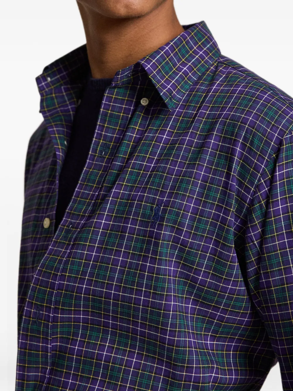 Polo Ralph Lauren Button-down overhemd met tartan ruit Paars