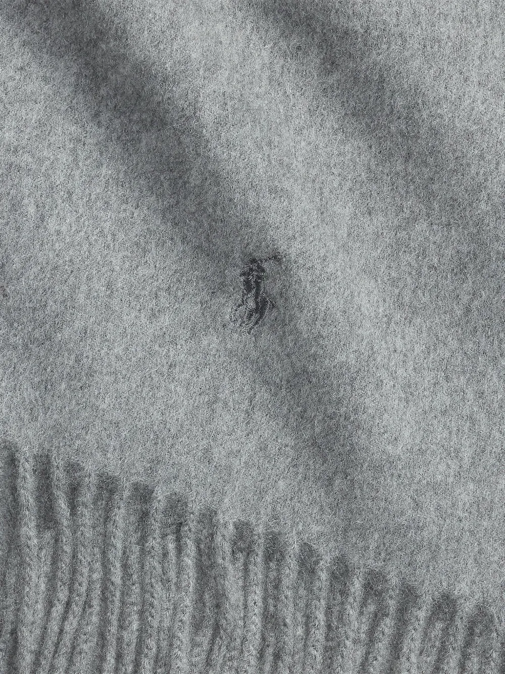 Polo Ralph Lauren Sjaal met geborduurd logo Grijs