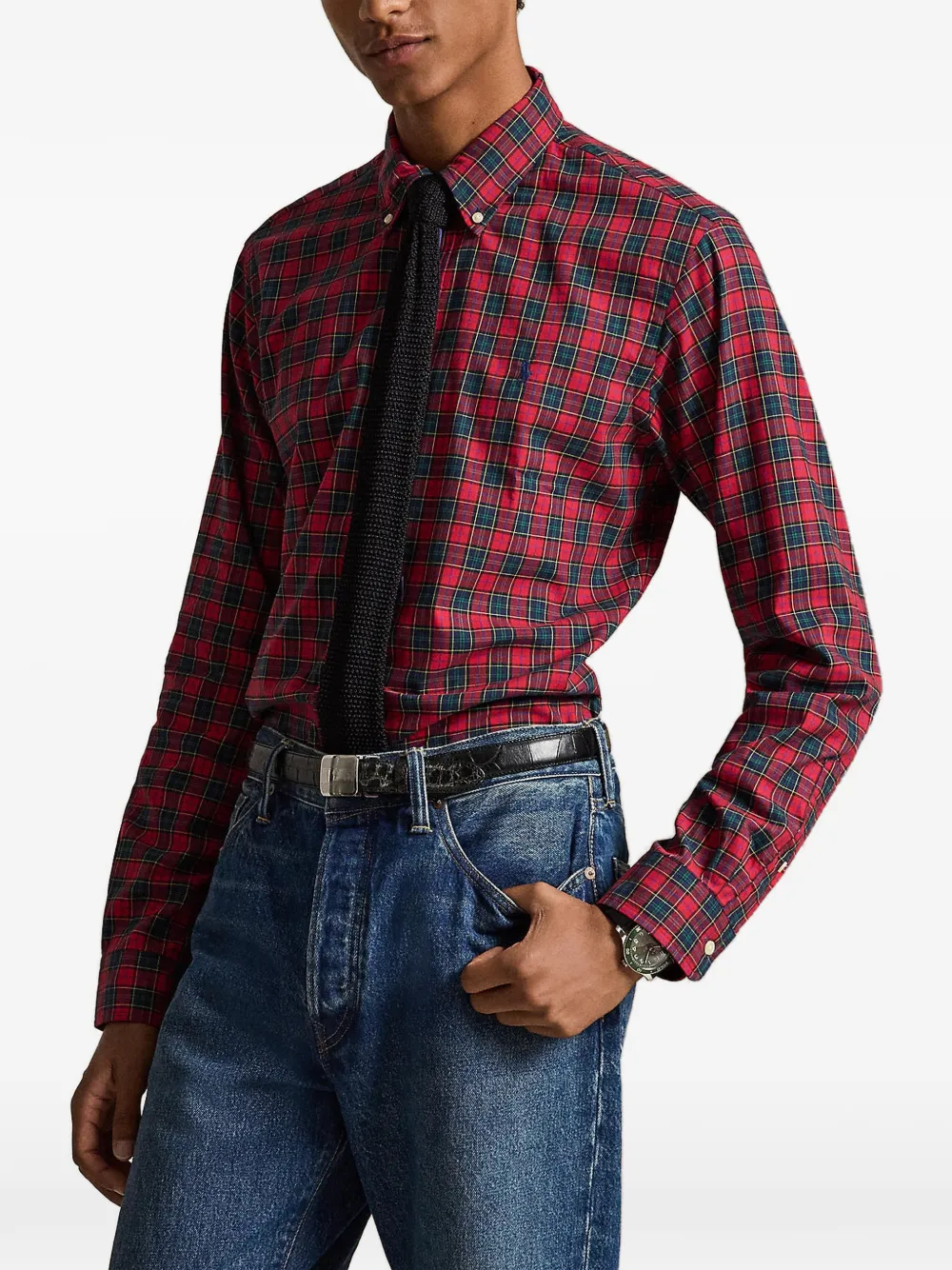 Polo Ralph Lauren Roma Hemd mit Schottenkaro - Rot