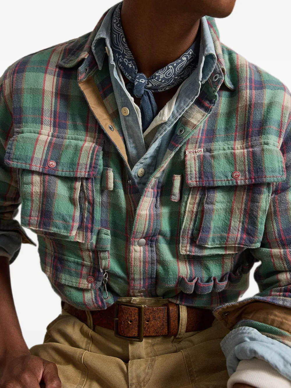 Polo Ralph Lauren Geruit flanellen overhemd Groen
