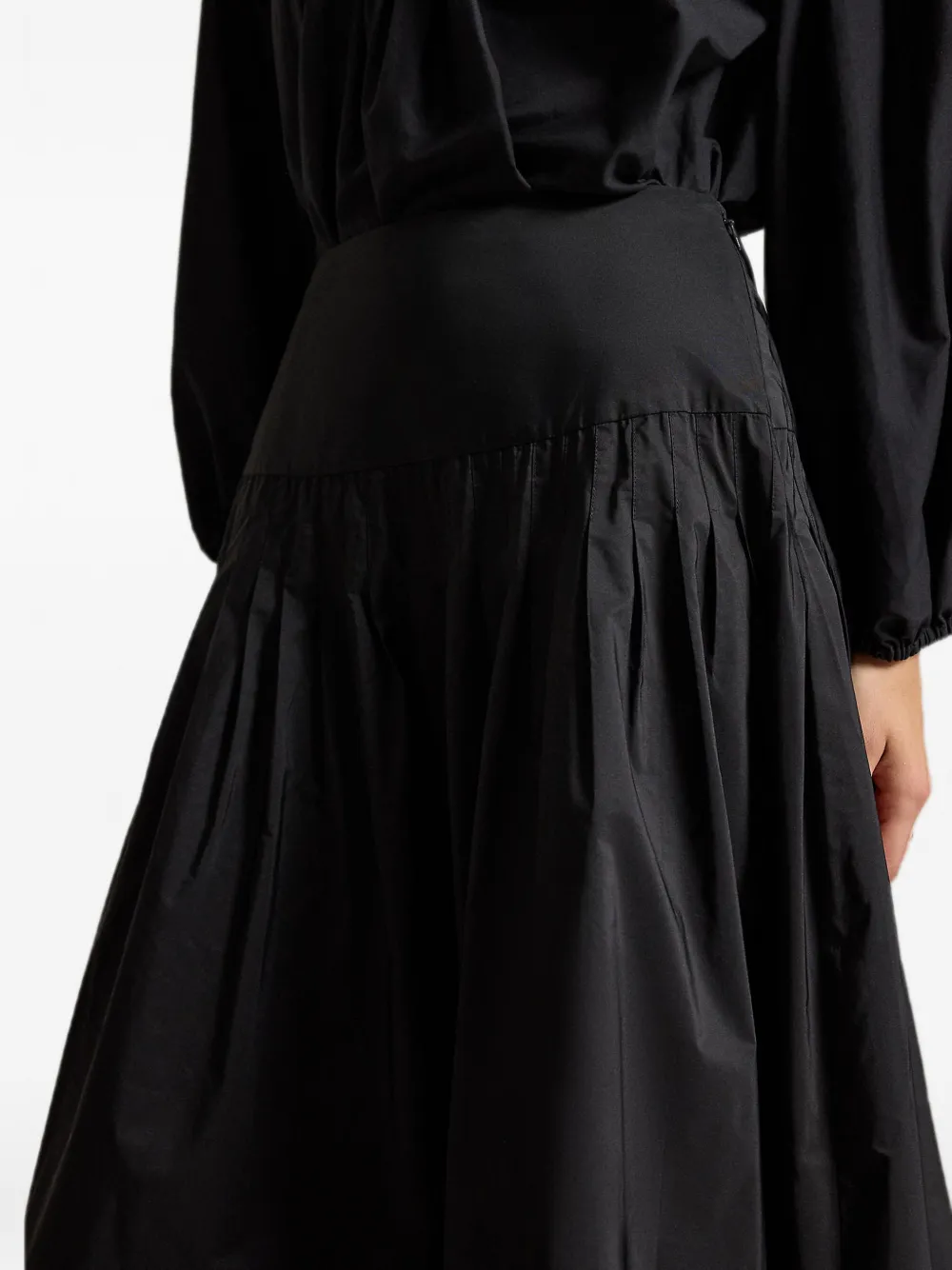 Polo Ralph Lauren Geplooide maxi-rok Zwart