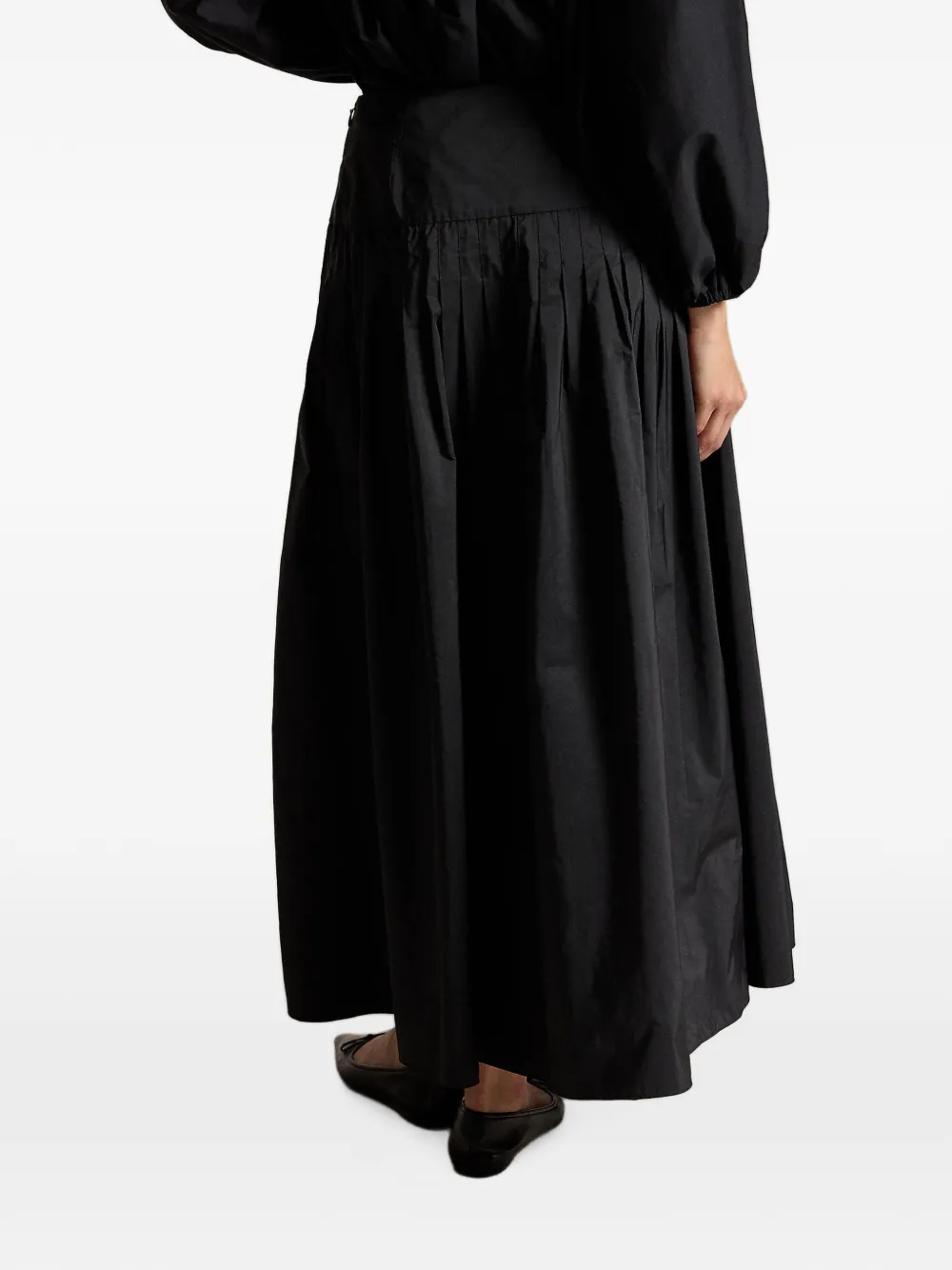 Polo Ralph Lauren Geplooide maxi-rok Zwart
