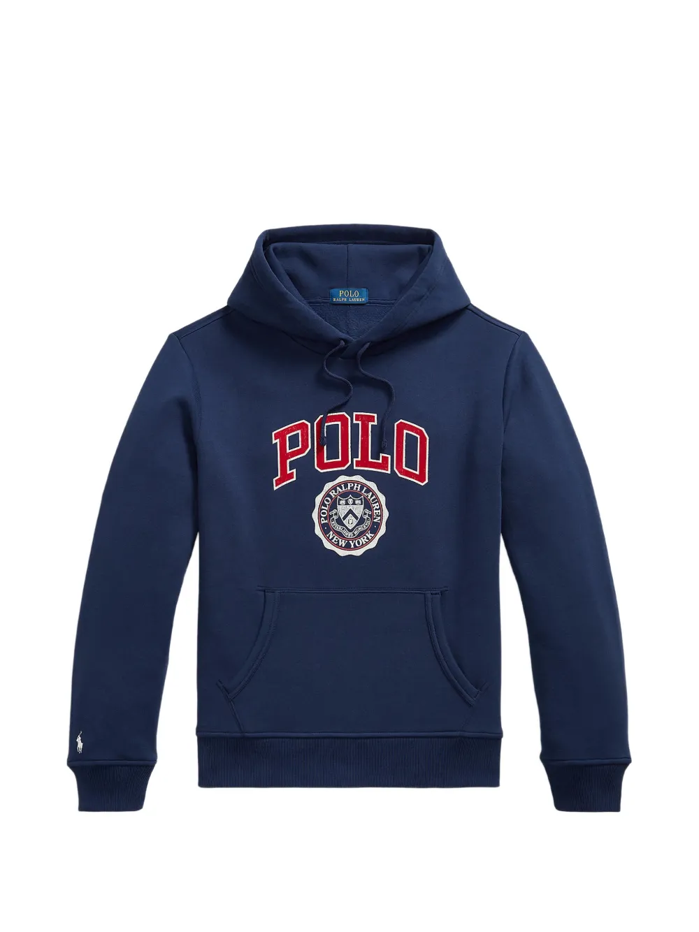 Polo Ralph Lauren logo fleece hoodie - Blu