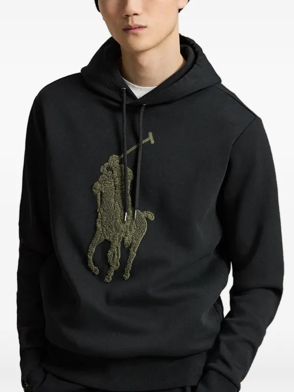 Polo Ralph Lauren Big Pony ダブルニット パーカー | ブラック