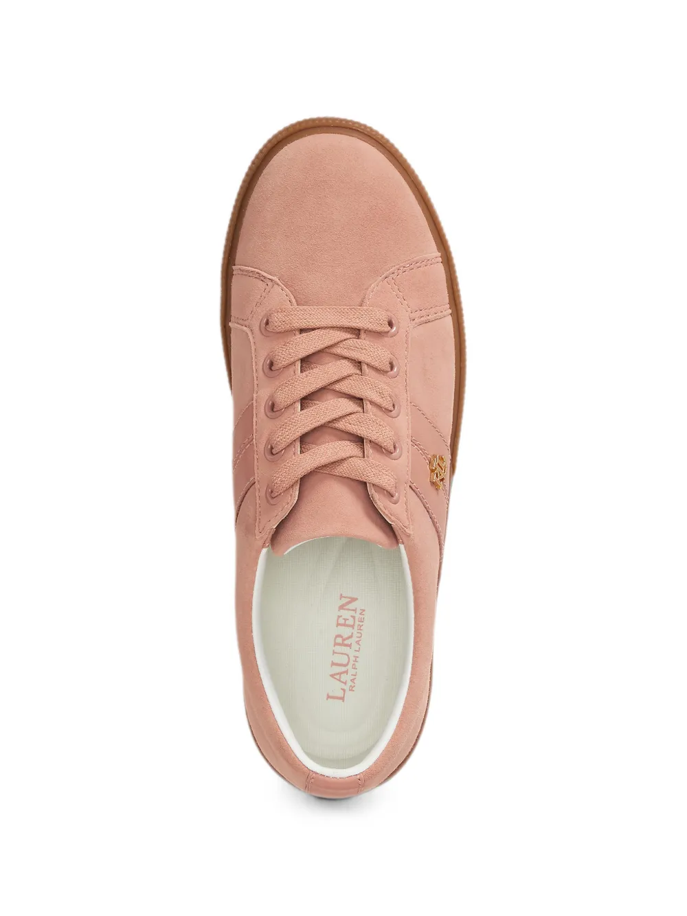 Lauren Ralph Lauren Janson II sneakers met logoplakkaat Roze