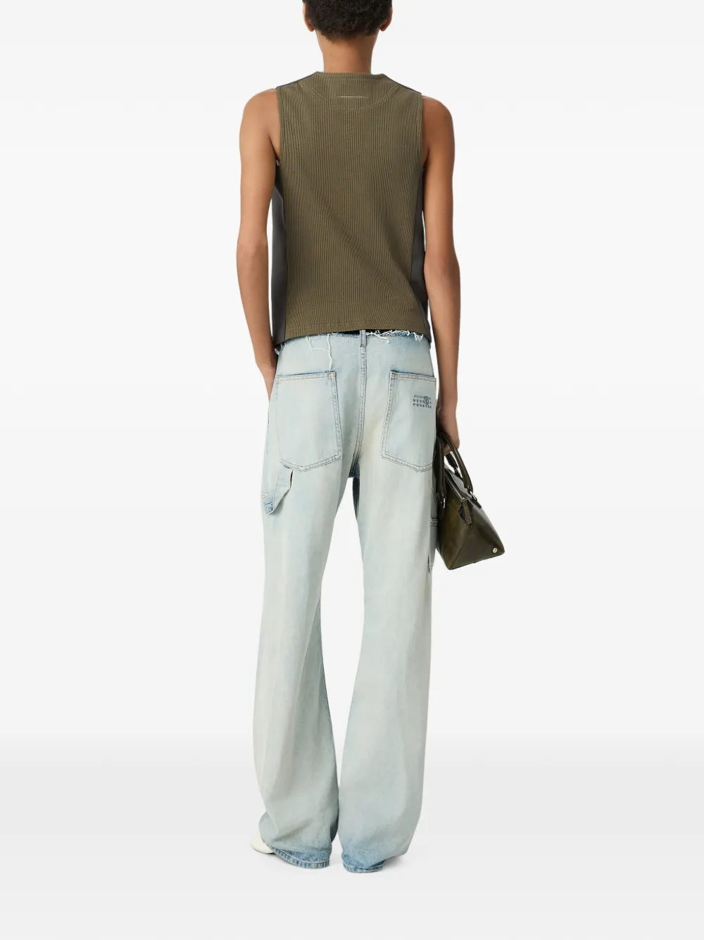 MM6 Maison Margiela replaced back gilet Grijs