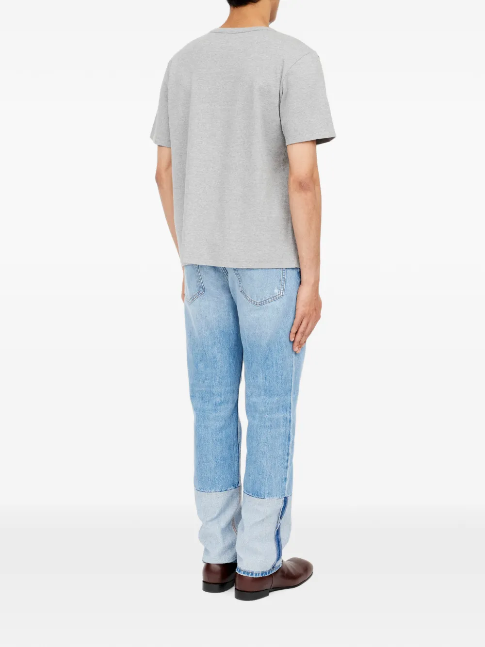 MM6 Maison Margiela horse-portrait print T-shirt Grijs