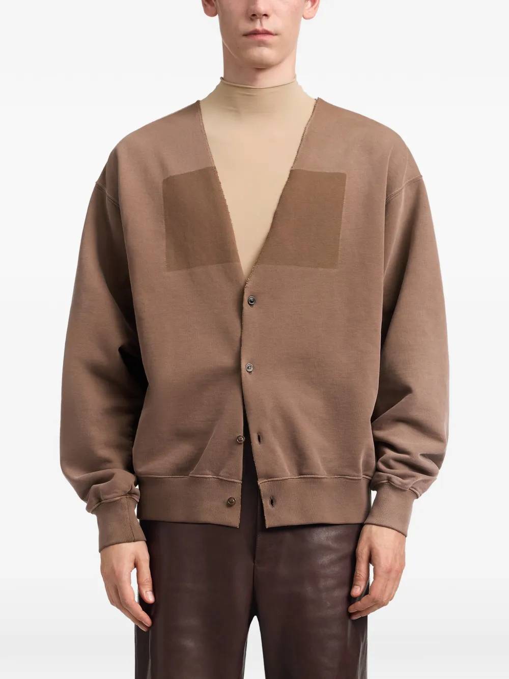 Maison Margiela Vest met V-hals Bruin