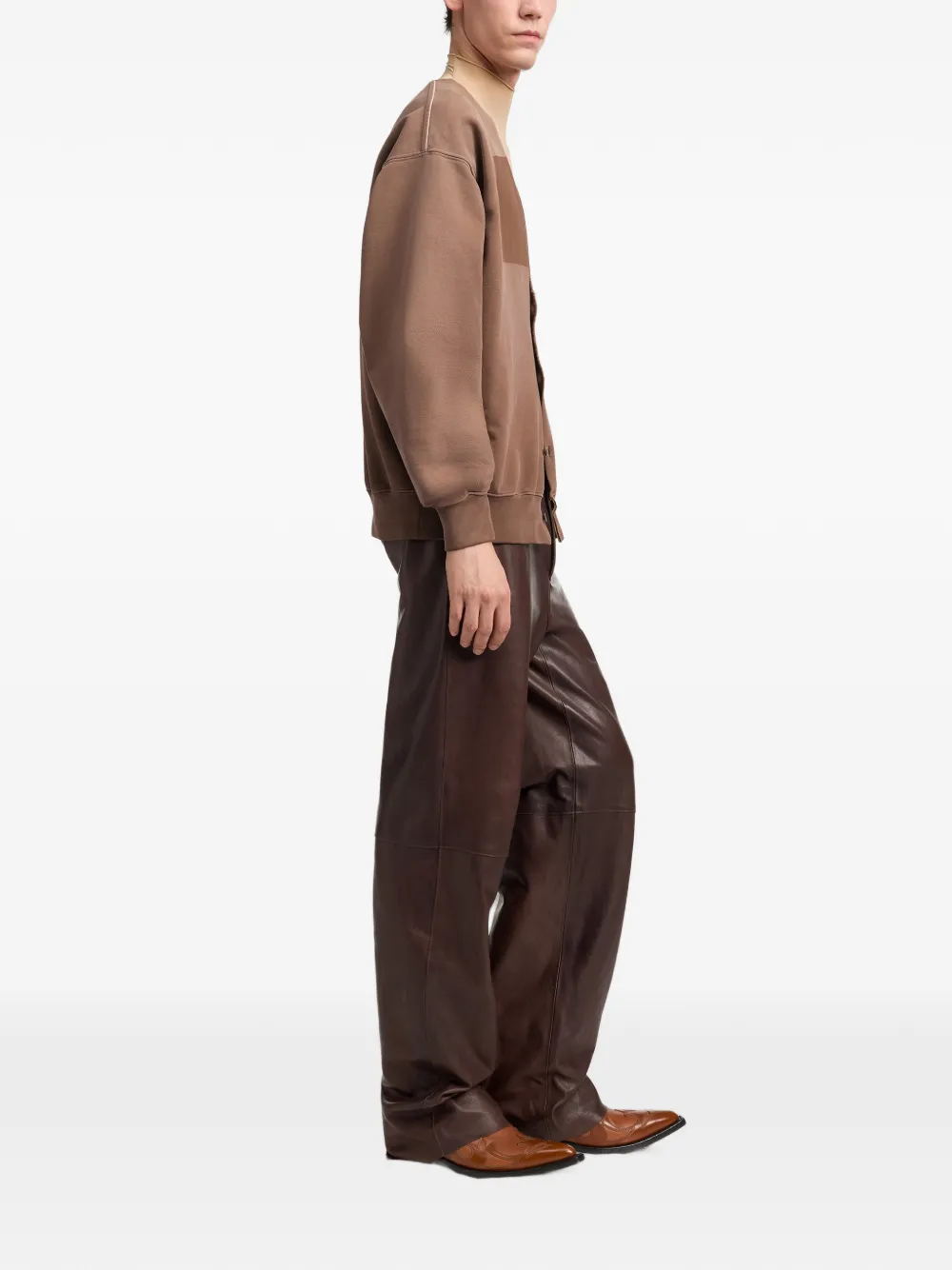 Maison Margiela Vest met V-hals Bruin
