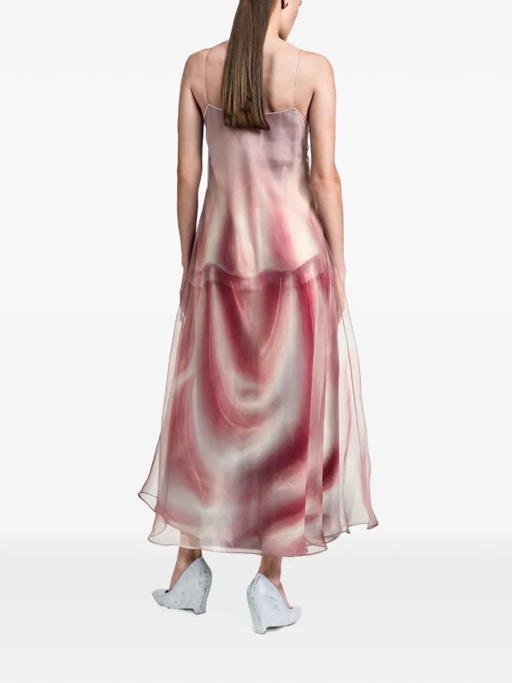 Maison Margiela Midi-jurk met print Roze