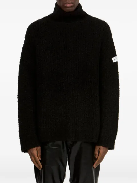 MM6 Maison Margiela jersey texturizado con cuello alto