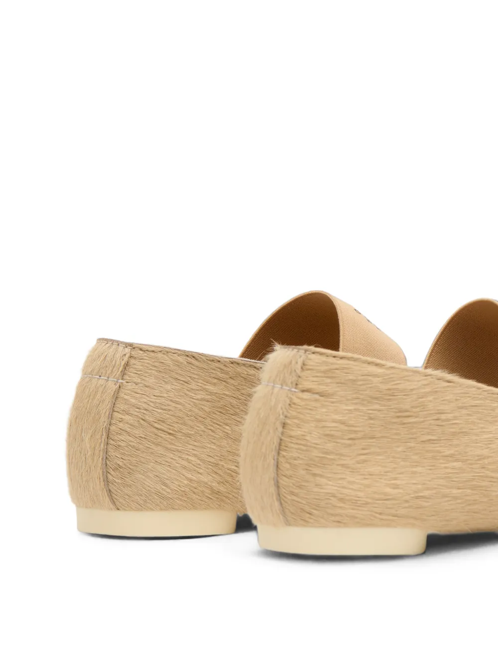 MM6 Maison Margiela Anatomic round-toe ballet flats Beige