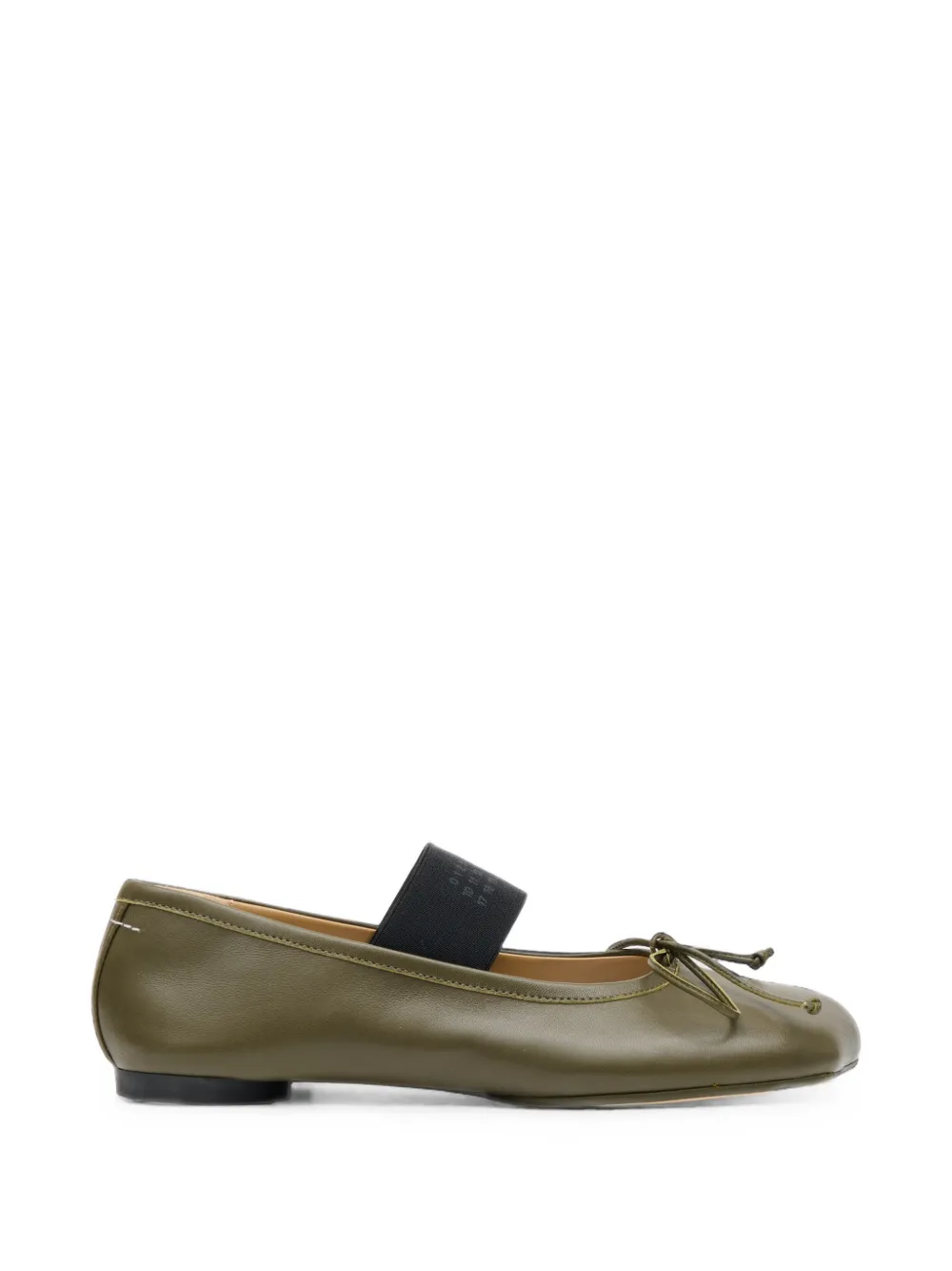 MM6 Maison Margiela Anatomic Numeric ballerinas - Verde