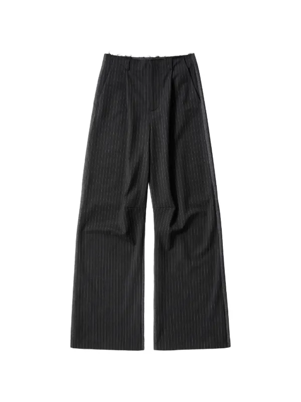 MM6 Maison Margiela Pinstripe Trousers in Grey