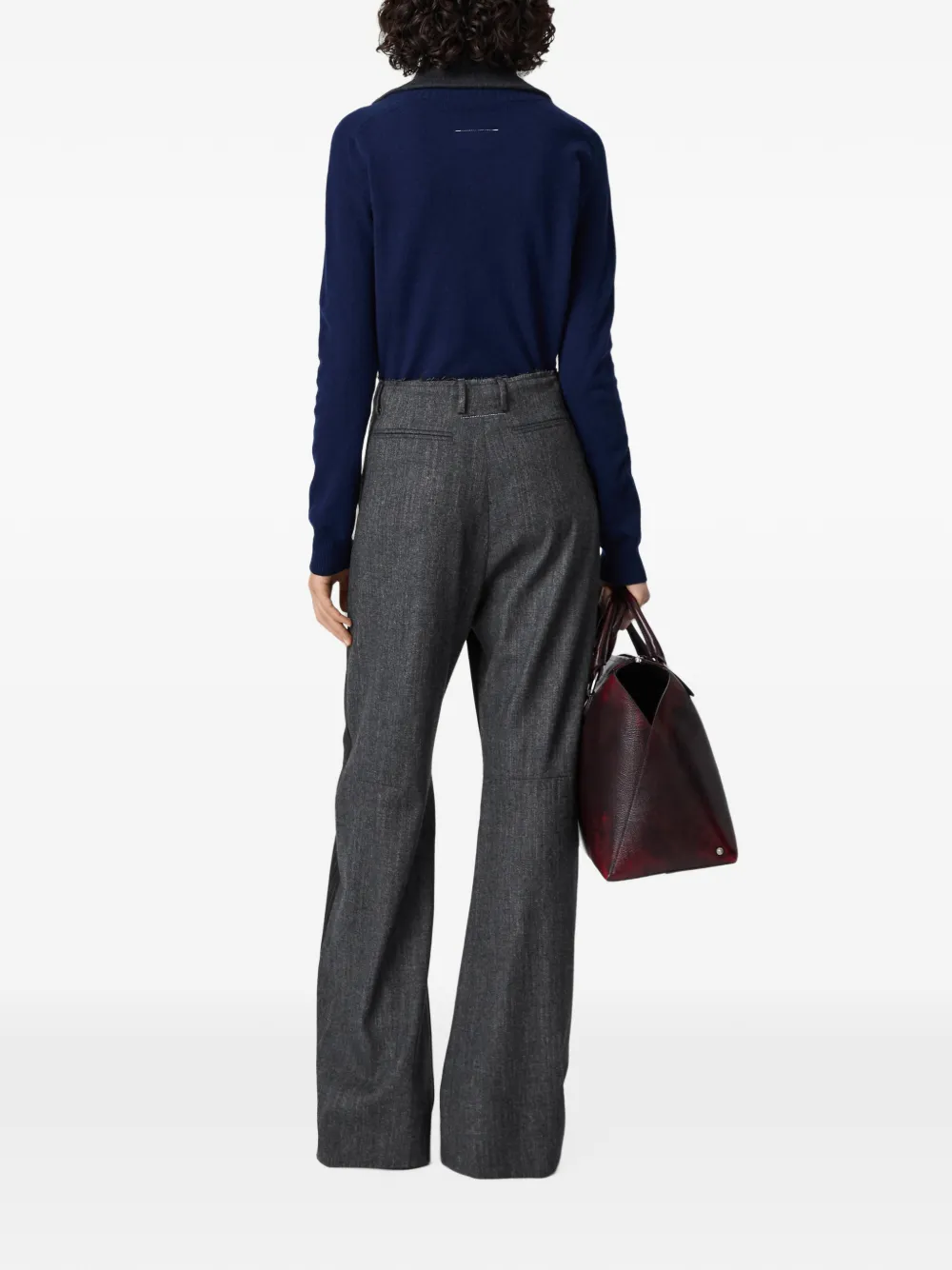 MM6 Maison Margiela Broek met krijtstreep Grijs