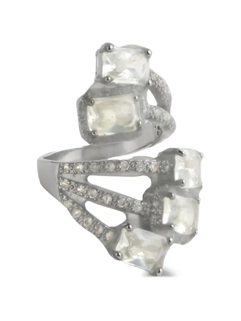 Maison Margiela glass-embellishment ring