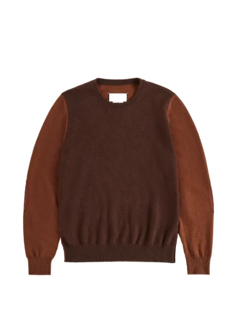 Maison Margiela two-tone wool crewneck