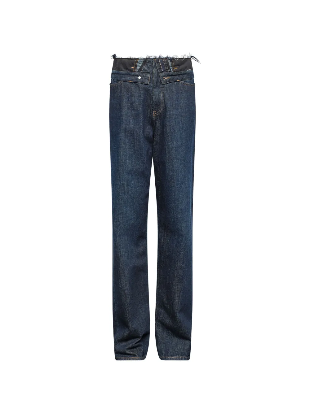 MM6 Maison Margiela raw-edge straight-leg jeans