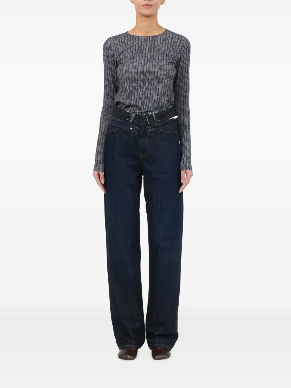 MM6 Maison Margiela Straight jeans Blauw
