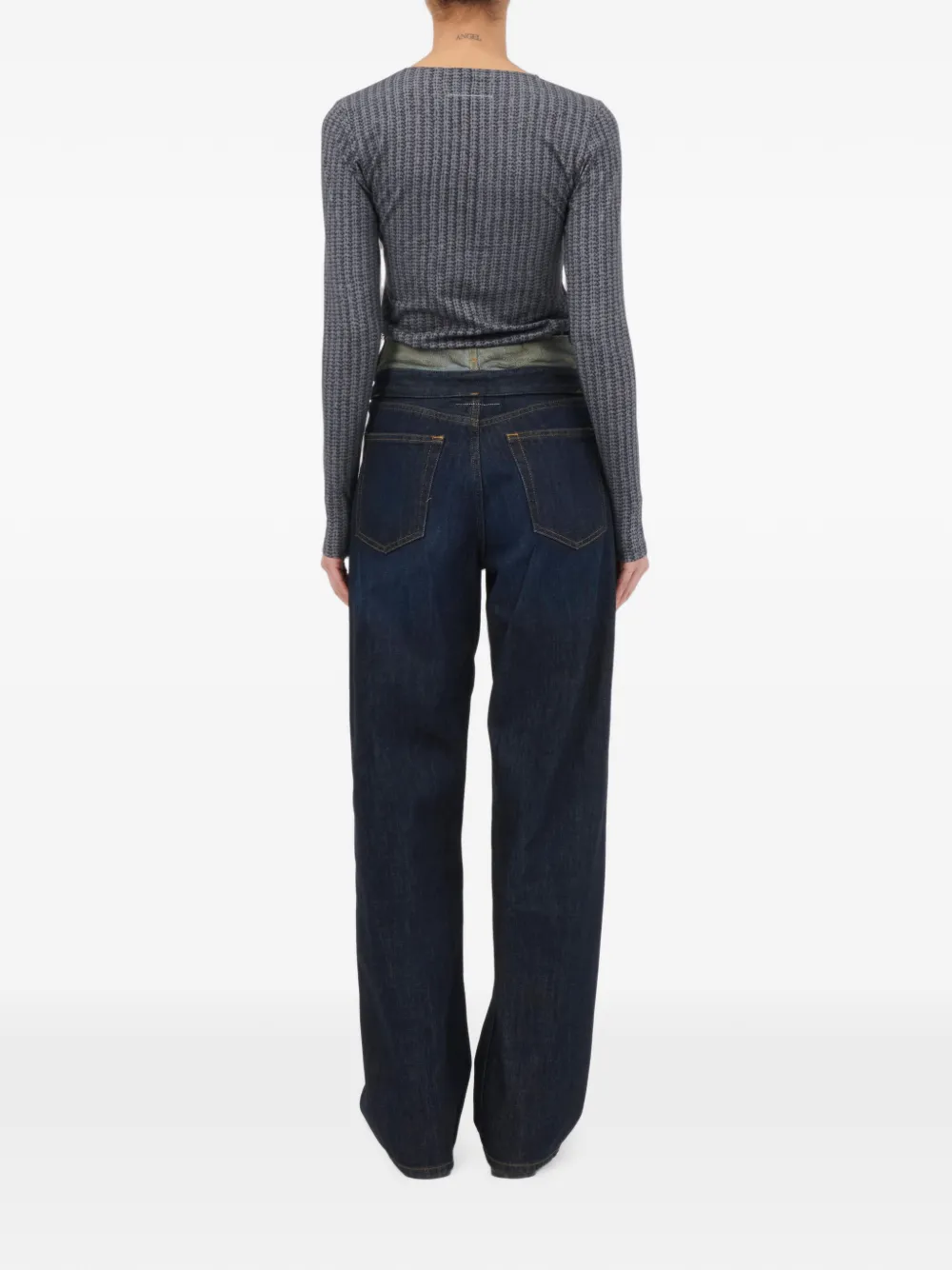 MM6 Maison Margiela Straight jeans Blauw