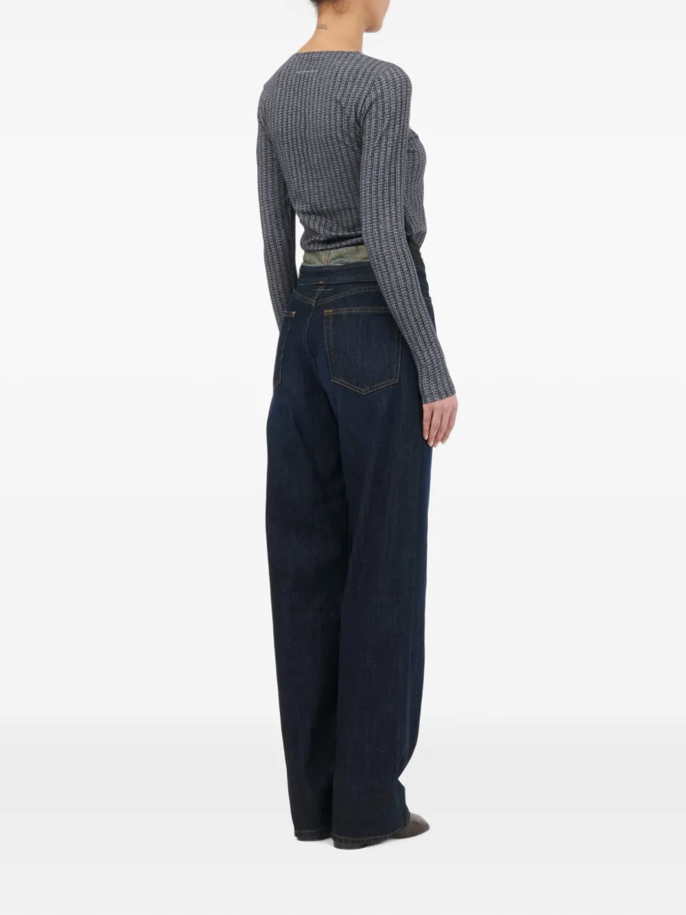 MM6 Maison Margiela Straight jeans Blauw