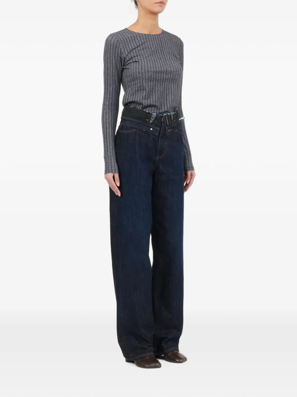 MM6 Maison Margiela Straight jeans Blauw